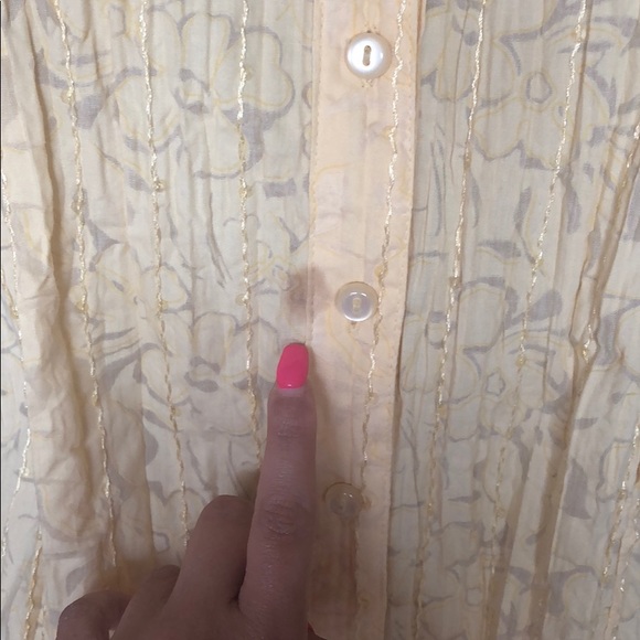 Yellow sequins blouse. Size 16w - Picture 4 of 4